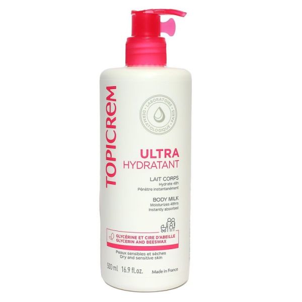 Topicrem Uh Lait Hydratant Corps 500Ml