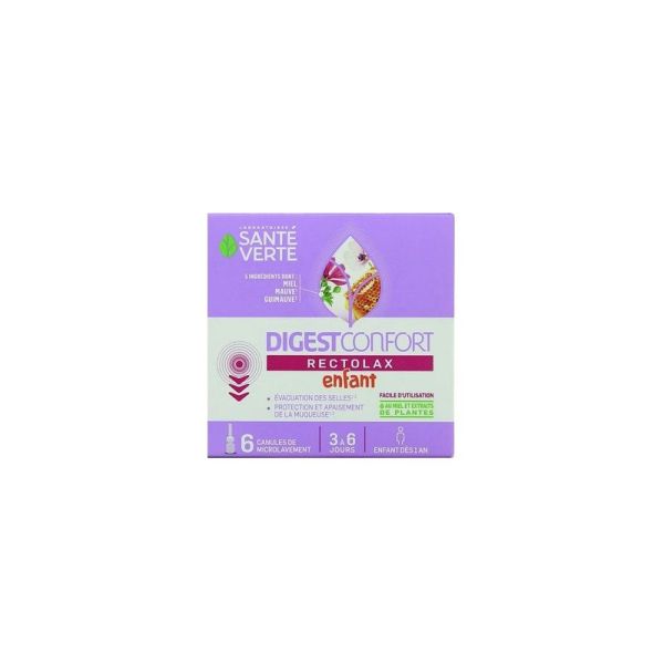DigestConfort Rectolax Enfant - 6 canules de microlavement