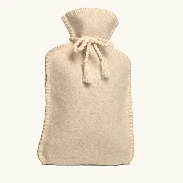 Bouillotte 2 L avec Housse Flanelle Beige - 1 bouillotte
