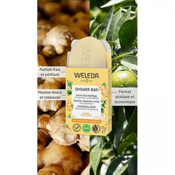 Douche végétale solide Gingembre & Petitgrain - 75 g