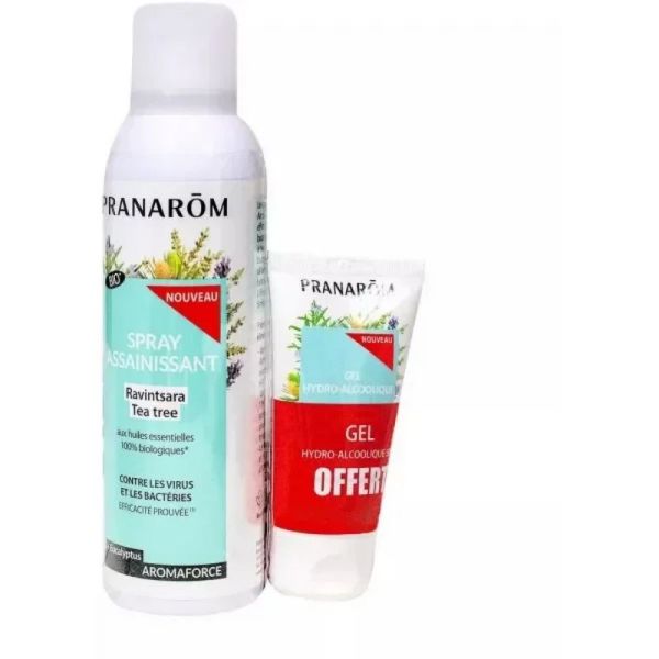 Spray Assainissant Ravintsara Tea Tree Bio + Gel Hydroalcoolique offert - 150 ml