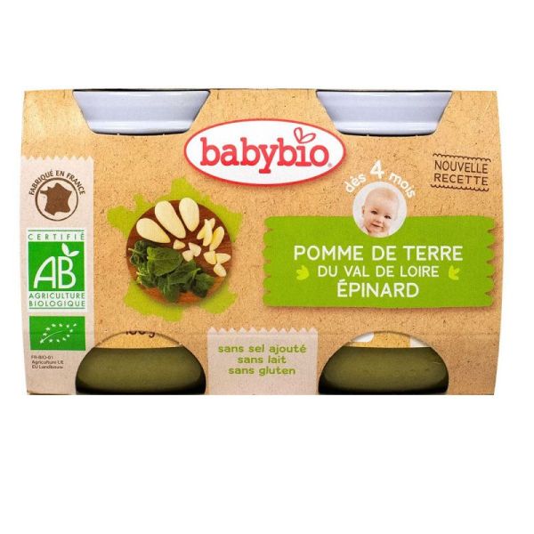Vitbabybio P/Terre Epinards 2X130G
