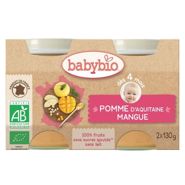 Vitbabybio Pomme/Mangue 130G2