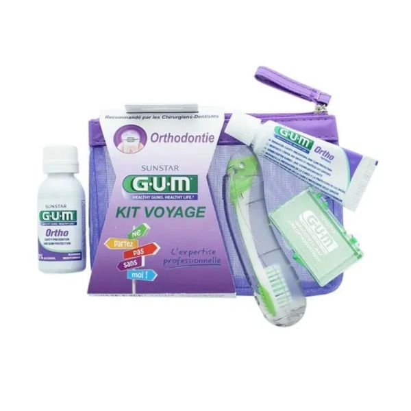 Kit voyage Orthodontie Gum - trousse de 4 produits