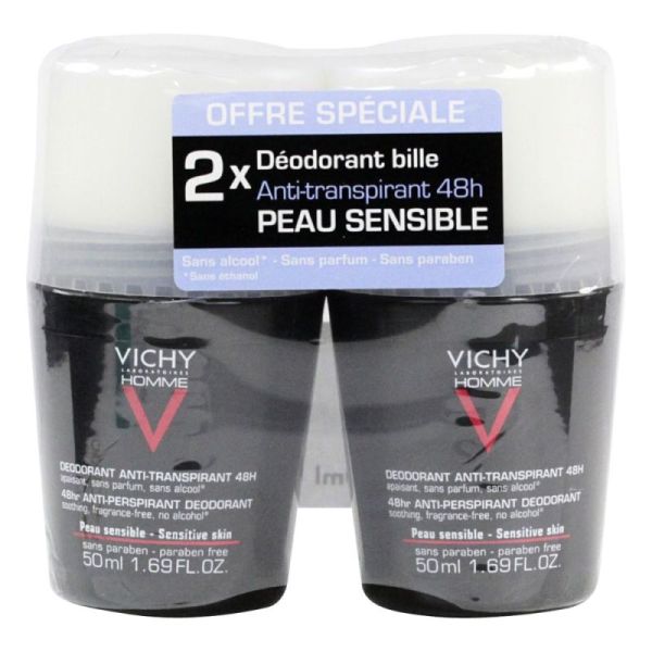 Vichy H Deod Bille A/Tra 48H 50Ml X2