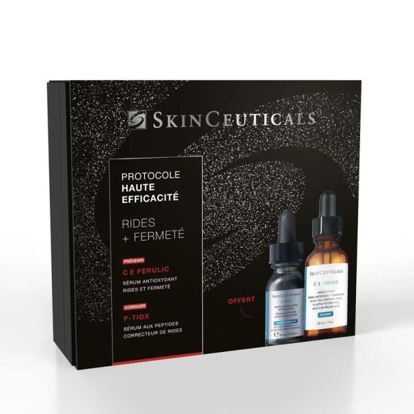 Coffret Rides + Fermeté - CE Ferulic Sérum antioxydant 30 ml + P-Tiox Sérum correcteur 15 ml offert
