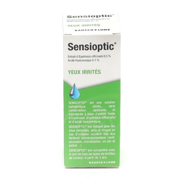 Sensioptic Solution ophtalmique yeux irrités - 10 ml