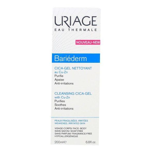 Uriage Bariéderm cica-gel nettoyant 200 ml