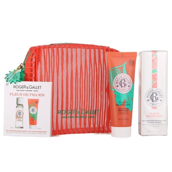 Trousse Eau Parfumée Bienfaisante et Gel Douche - Fleur de Figuier - 30 ml + 50 ml