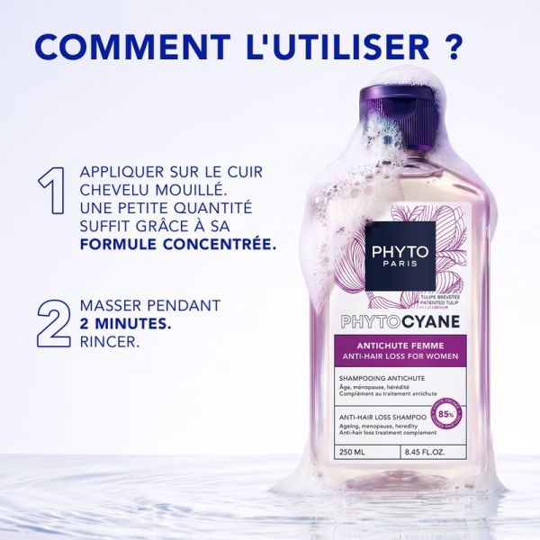 Shampooing Antichute Femme Phytocyane - 500 ml