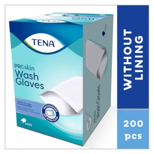 Wash Glove Gants de Toilette Non Plastifiés ProSkin - 200 pièces