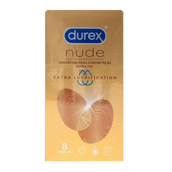 Durex Preserv Nude Extra Lubrifie X8