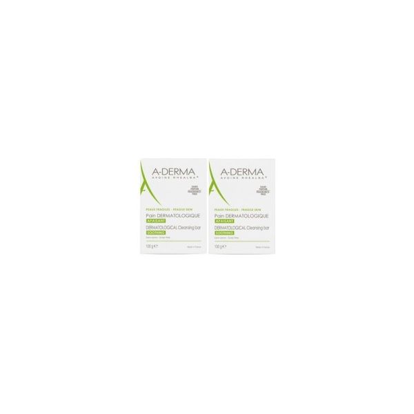 Pain dermatologique apaisant au lait d'avoine Rhealba - 2 x 100 g