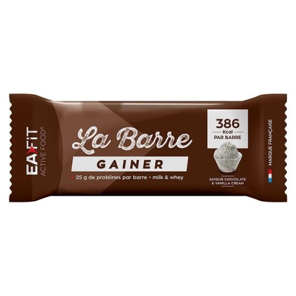 La Barre Gainer Chocolate & Vanilla Cream - 90 g