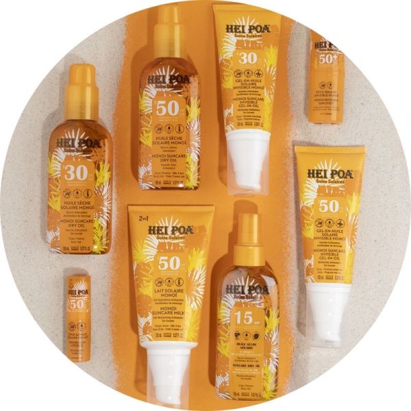 Huile sèche solaire SPF 50 - Monoï