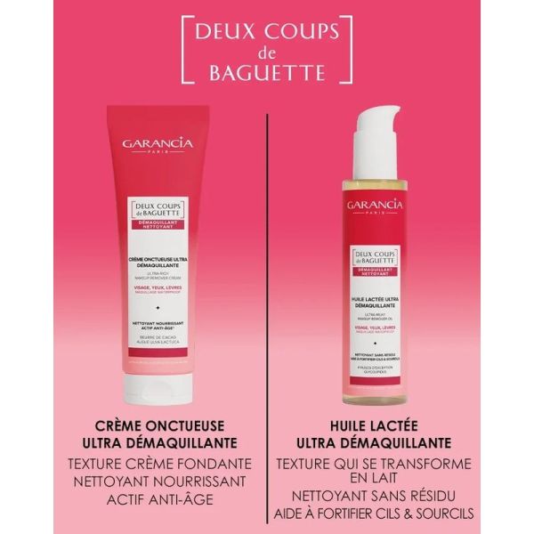 Crème Onctueuse Ultra Démaquillante Deux Coups de Baguette - 120 g