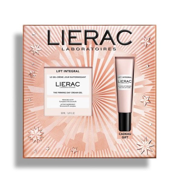 Coffret Noël Gel-Crème Jour Lift Intégral - Gel-Crème Jour Raffermissant 50 ml, Soin Lift Regard 15 ml