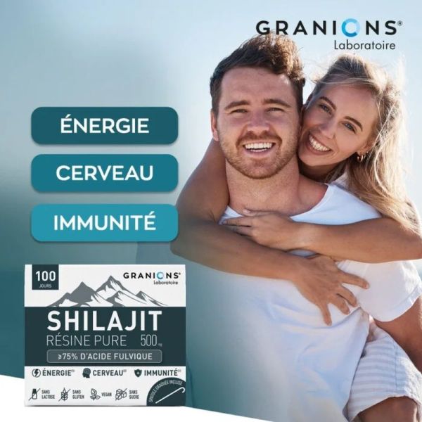 Shilajit pur en résine - 500 mg - 50 g