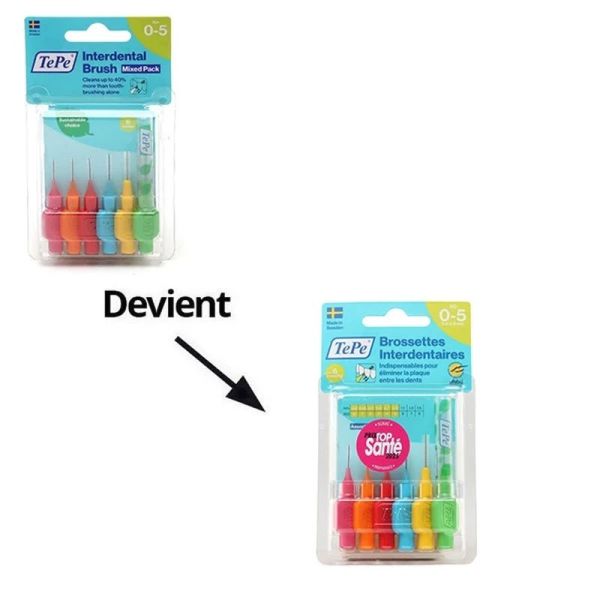 Brossettes Interdentaires Original Assortiment - 6 brossettes
