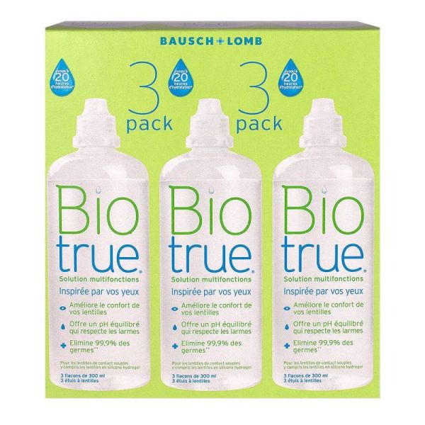 Biotrue Sol Lentil Multif 300Ml X3