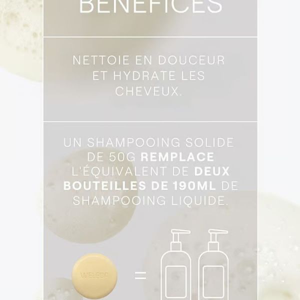 Shampooing solide Hydratation & Brillance - 50 g