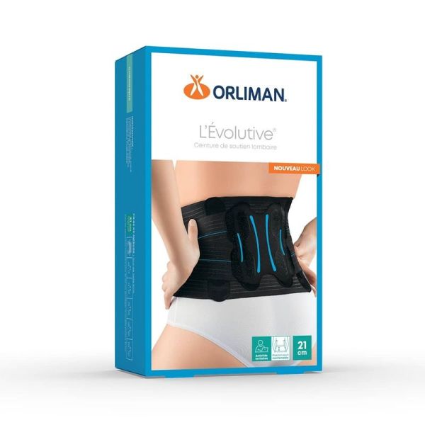 Orliman L'EVOLUTIVE Ceinture lombaire - Hauteur 21 cm, Taille 3