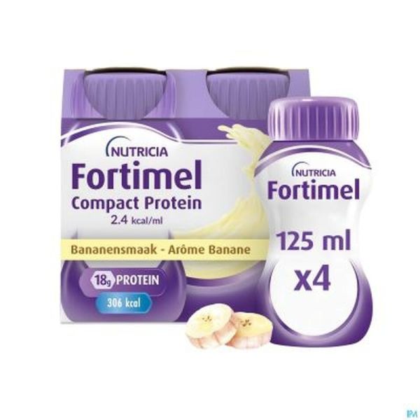 Fortimel® Compact Protein 2.4 kcal/ml Banane - 4 x 125 ml