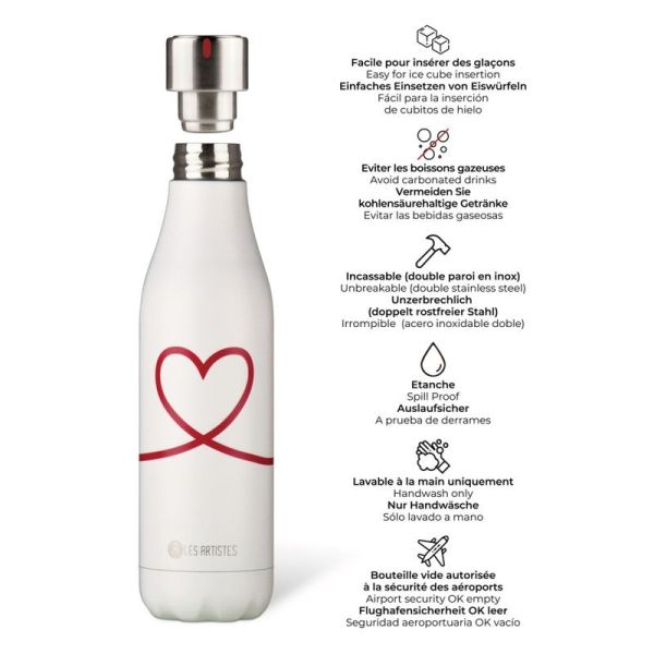 Bouteille isotherme Love - 500 ml