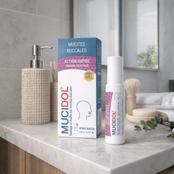 Mucidol spray mucites buccales - miel PediAct - 20 ml