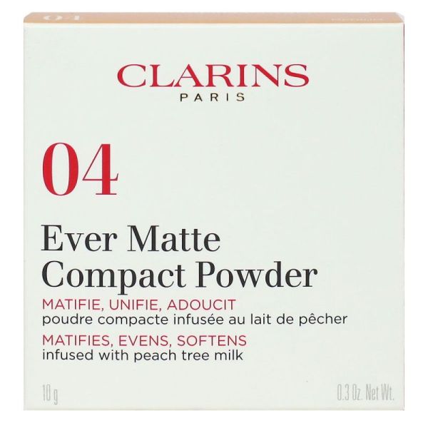Clarins Maqu Ever Matte Comp 04 Med 10G