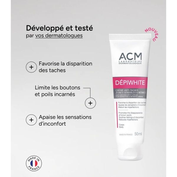 Creme Anti-taches Zones Sensibles et Intimes - 50 ml