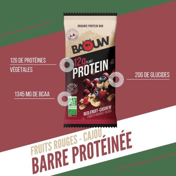 Protein Bars PROTEIN / Red Fruit - Cashew - 50 g