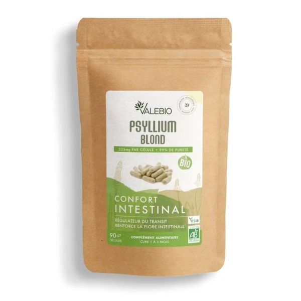 Psyllium Blond - Confort Intestinal - 90 gélules