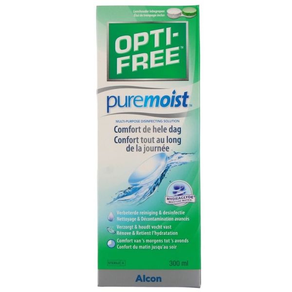 Opti Free PureMoist Solution pour Lentilles - 3 flacons de 300 mL