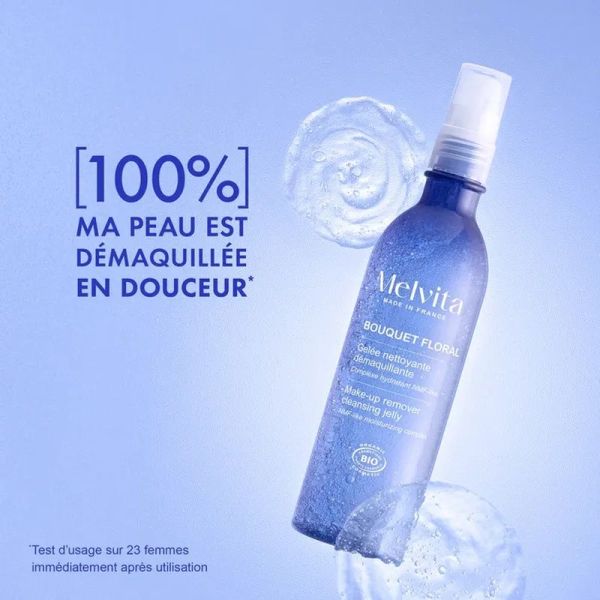 Gelée Nettoyante Démaquillante Bio BOUQUET FLORAL - 200 ml