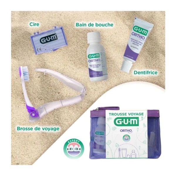 Kit voyage Orthodontie Gum - trousse de 4 produits