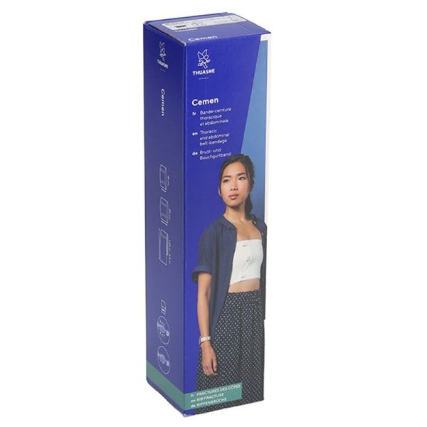 Cemen Bande ceinture thoracique - 25 cm x 2,50 m