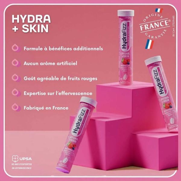 Hydra +Skin - fruits rouges - 16 comprimés