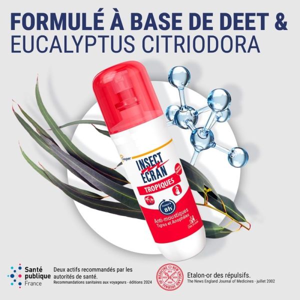 Anti-Moustiques Spray Repulsif Peau Special Tropiques - 75 ml
