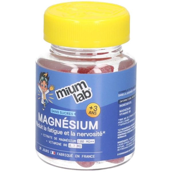 Gummies Magnésium Enfants Sans Sucres - 30 gummies