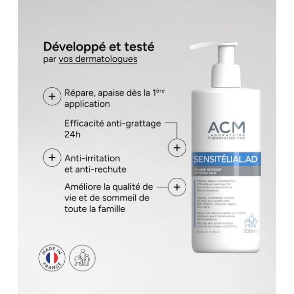 Baume Intensif Sensitélial.AD - 500 ml