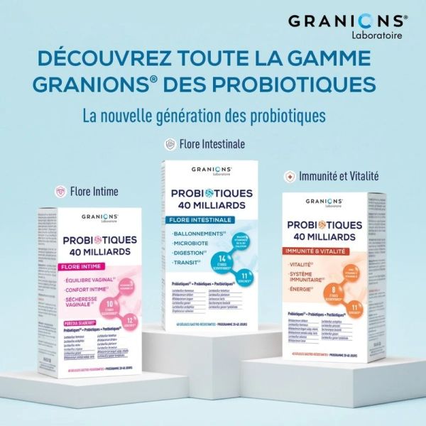 Probiotiques Flore Intestinale - 40 gélules