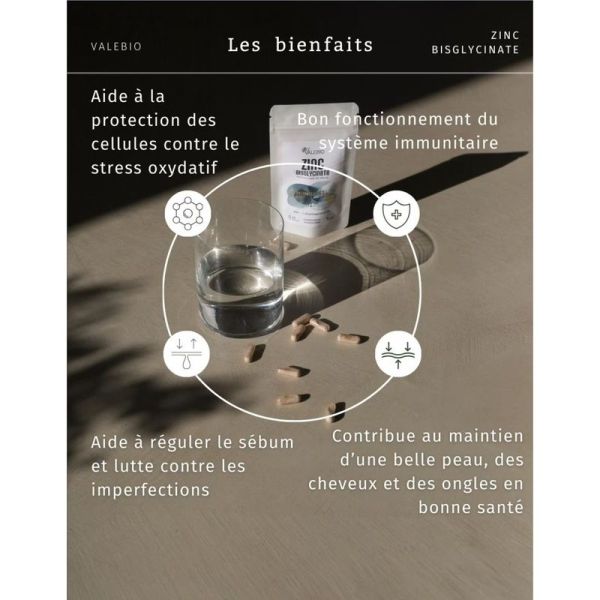 Zinc Bisglycinate Immunité Peau - 60 gélules