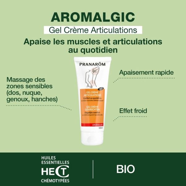 Gel crème - Articulations et muscles - Bio - 100 ml