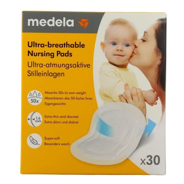 Coussinets d'allaitement ultra respirants - 30 coussinets