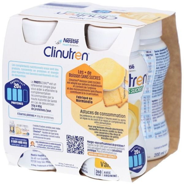 Boisson sans sucres Vanille - 4 x 200 ml