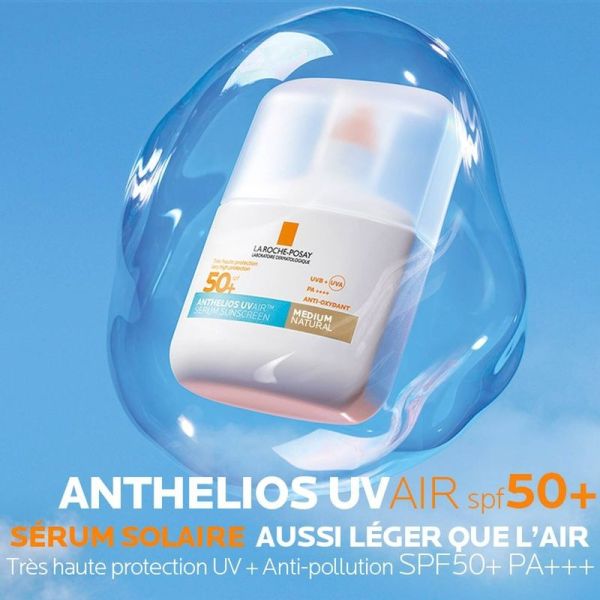 ANTHELIOS UVAIR - SPF50+ Sérum Solaire Visage - Teinte Medium - 50 ml