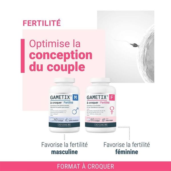 Gametix F Fertilité - 60 comprimés à croquer
