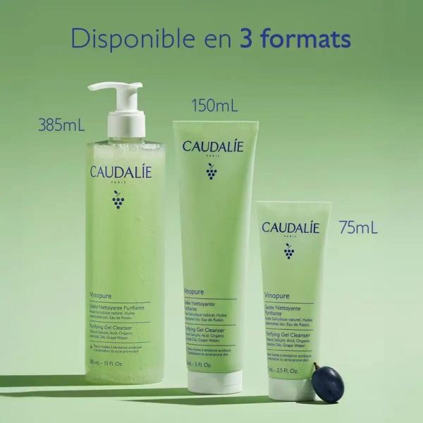 Gelée Nettoyante Purifiante Vinopure - 385 ml
