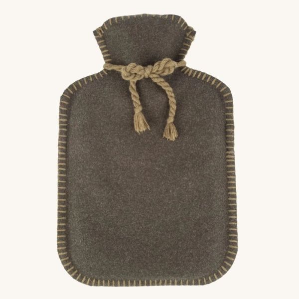Bouillotte 2 L avec Housse Flanelle Beige - 1 bouillotte